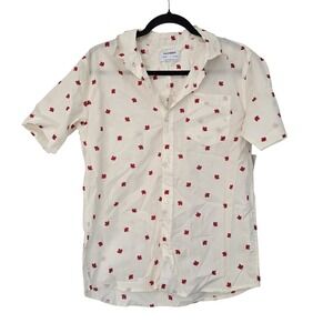 🆕️ *NWT Old Navy XXL Maple Leaf Print Short Sleeve Button Down Shirt Kids/Youth
